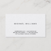 Elegante simple profesión psicólogo verde claro visitekaartje (Achterkant)