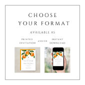 Elegante Sinaasappels Meisje Doop Kaart