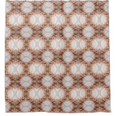 Elegante Sinaasappels perzik bloemendouchegordijn Douchegordijn (Voorkant)