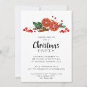 Elegante Sinaasappels plakjes en kaneel kerst Kaart (Voorkant)