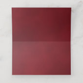 Elegante single Red Rose bruiloft Write-In Plaatskaartje (Binnenkant ongevouwen)