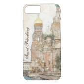 Elegante Sint-Petersburg Rusland iPhone Case | Sta (Achterkant)