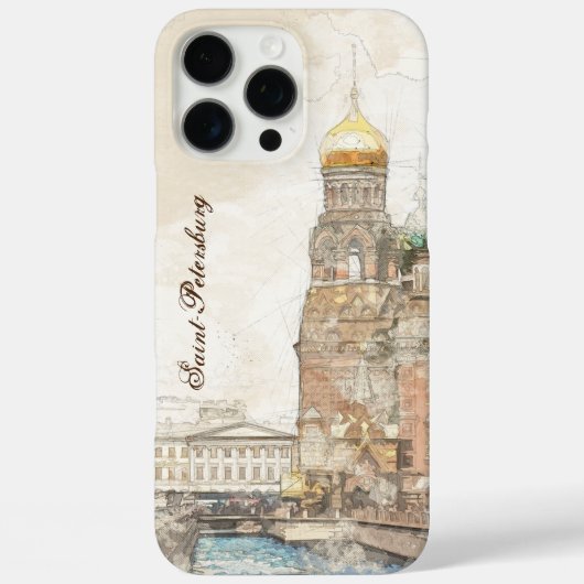 Elegante Sint-Petersburg Rusland iPhone Case | Sta (Achterkant)