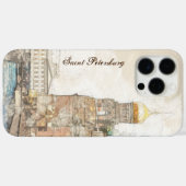 Elegante Sint-Petersburg Rusland iPhone Case | Sta (Achterkant (horizontaal))