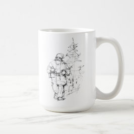 Elegante Sinterklaas met geschenken in de buurt va Koffiemok