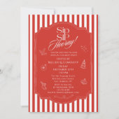 Elegante sip hoera corporate kerstfeest kaart (Voorkant)