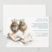 Elegante Sister Day Brunch Uitnodiging – Pastel Ar (Voorkant / Achterkant)