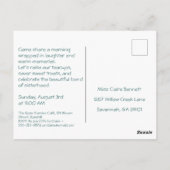 Elegante Sister Day Brunch Uitnodiging – Pastel Ar (Achterkant)