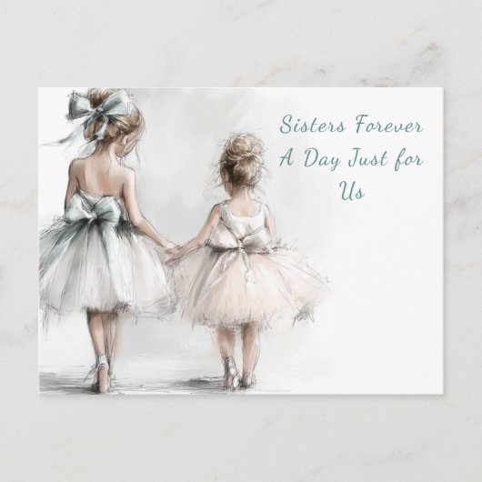 Elegante Sister Day Brunch Uitnodiging – Pastel Ar (Voorkant)
