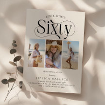 Elegante SIXTY 3 fotocollage 60e verjaardag