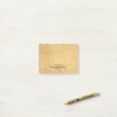 Elegante Sjabloon Calligrafie Monogram Post-it® Notes (Op bureau)