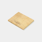 Elegante Sjabloon Calligrafie Monogram Post-it® Notes (Schuin)