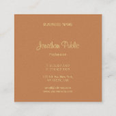 Elegante Sjabloon Calligraphed Script Naam Modern Vierkante Visitekaartje (Achterkant)