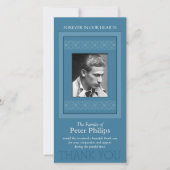 Elegante sjabloon Dank je wel Herdenkingsfoto 3 (Voorkant)