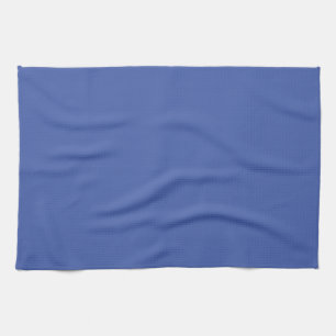 Elegante sjabloon effen middelblauw theedoek