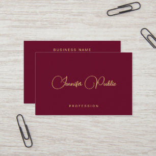 Elegante Sjabloon Goud Tekst Script Luxe Euro Form Visitekaartje