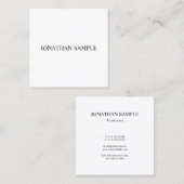 Elegante Sjabloon Modern Eenvoudig Professioneel Vierkante Visitekaartje (Voorkant / Achterkant)