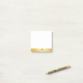 Elegante Sjabloon Modern Professioneel Goud Kijk Post-it® Notes (Op bureau)