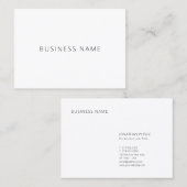 Elegante Sjabloon Professioneel Modern Minimalist Visitekaartje (Voorkant / Achterkant)
