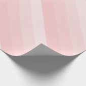 Elegante Sjabloon roze perzik kleur tinten strepen Cadeaupapier (Hoek)