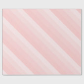 Elegante sjabloon roze perzik kleurtinten strepen cadeaupapier (Vlak)