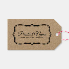Elegante Sjabloon van het productetiket van de Ran Cadeaulabel
