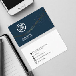 Elegante sjabloon visitekaartje sociale media pict