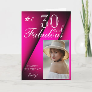 Elegante sjabloon voor 30e verjaardagsfoto Aanpa