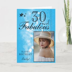 Elegante sjabloon voor 30e verjaardagsfoto   Aanpa