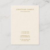 Elegante Sjabloon voor aangepaste Gold-tekst Moder Visitekaartje (Achterkant)