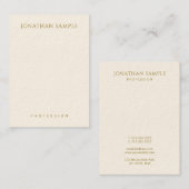 Elegante Sjabloon voor aangepaste Gold-tekst Moder Visitekaartje (Voorkant / Achterkant)