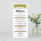 Elegante sjabloon voor dinerpartijmenu menu (Staand voorkant)