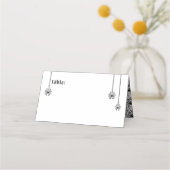 Elegante Skeletons bruiloft Plaatskaartje (Voorkant)