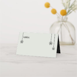 Elegante Skeletons bruiloft Plaatskaartje