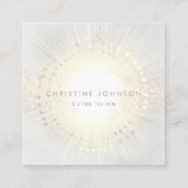 elegante skincare vierkante visitekaartje (Voorkant)