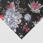 Elegante Skull Rozen Coffin Silver Black Tissuepapier (Detail)