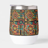 Elegante Sky-Blue "Aztec Dream" 325ml Stemless Gla (Rechts)