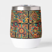 Elegante Sky-Blue "Aztec Dream" 325ml Stemless Gla (Voorkant)