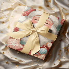 Elegante Slaap Santa Claus Inpakpapier | Vint