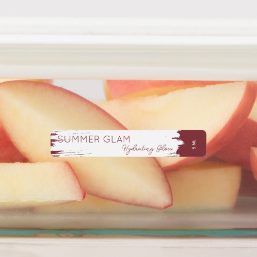 Elegante Slag Lip Gloss Cosmetisch Label (Aangebracht)