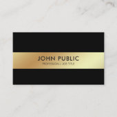 Elegante slanke chique zakelijke moderne gouden lo visitekaartje (Voorkant)