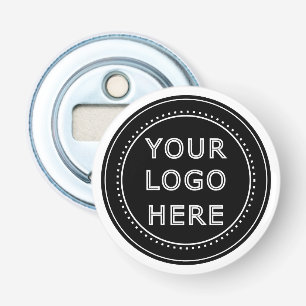 Elegante & Slanke Zwarte QR Code Button Flesopener