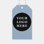 Elegante & Slanke Zwarte QR Code Cadeaulabel (Voorkant)