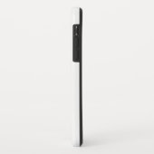 Elegante & Slanke Zwarte QR Code Case-Mate iPhone Case (Achterkant/links)