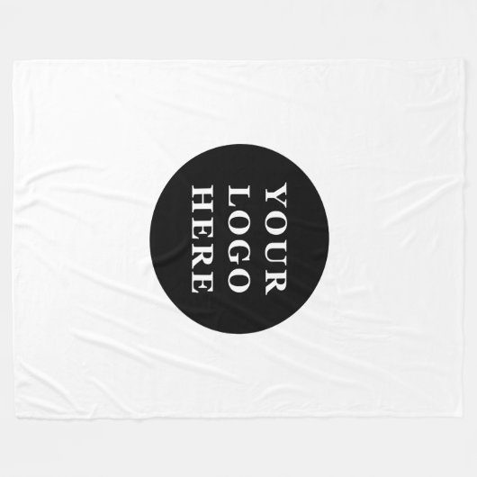 Elegante & Slanke Zwarte QR Code Fleece Deken (Voorkant (Horizontaal))