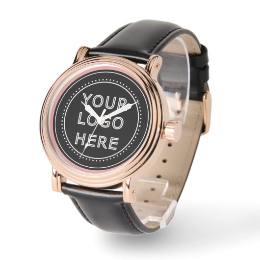 Elegante & Slanke Zwarte QR Code Horloge (Hoek)