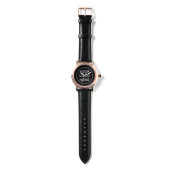 Elegante & Slanke Zwarte QR Code Horloge (Bandje)