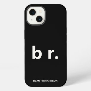 Elegante & Slanke Zwarte QR-code iPhone 13 Hoesje