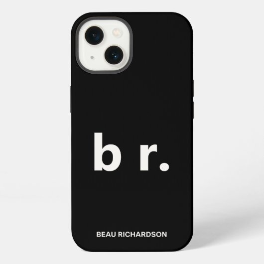Elegante & Slanke Zwarte QR-code iPhone Hoesje (Achterkant)