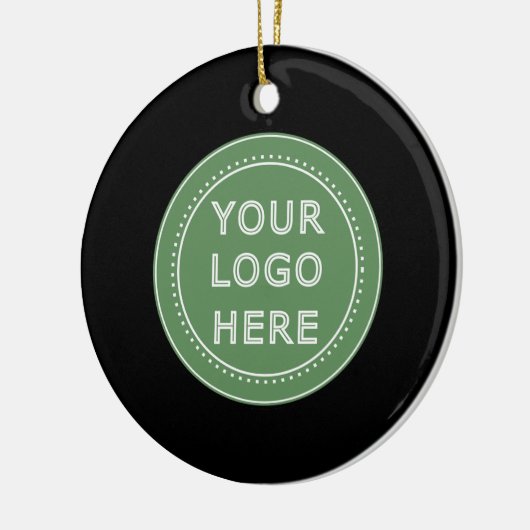 Elegante & Slanke Zwarte QR-code Keramisch Ornament (Links)